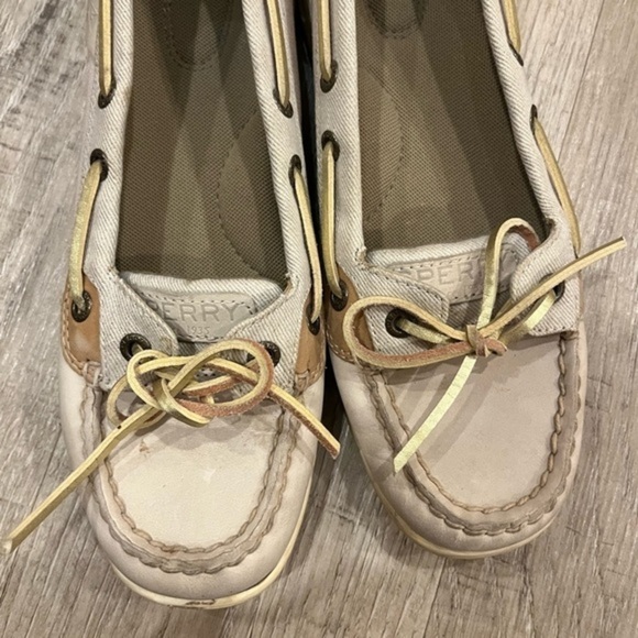 Sperry Top Sider Boat Shoes Beige 6.5 - Picture 14 of 16